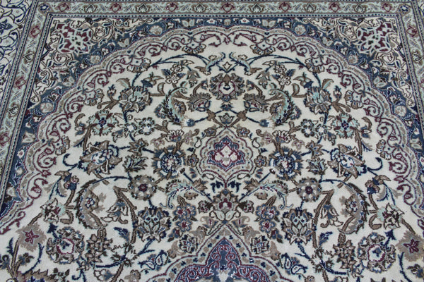Fine Persian Nain Carpet wool & silk 295 x 197 cm