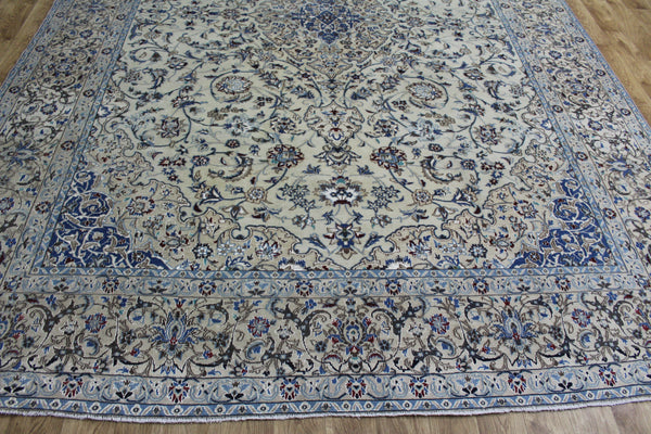 Fine Persian Nain Carpet wool & silk 370 x 260 cm