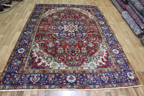 VINTAGE HANDMADE PERSIAN TABRIZ CARPET 295 X 195 CM