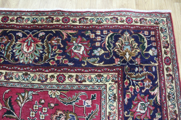 Old Handmade Persian Tabriz Carpet 340 x 295 cm
