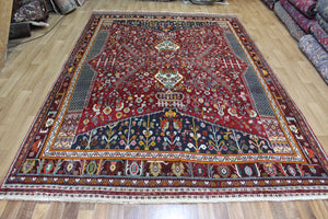 VINTAGE HANDMADE PERSIAN KASHKOLI WOOL RUG 305 X 212 CM