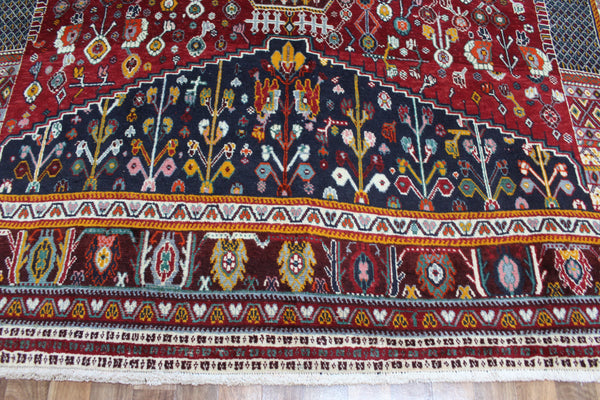 VINTAGE HANDMADE PERSIAN KASHKOLI WOOL RUG 305 X 212 CM