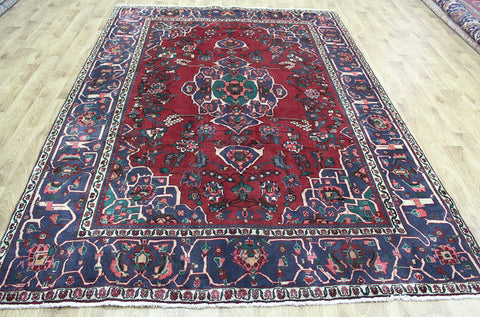 OLD HANDMADE PERSIAN SIRJAN CARPET WITH GREAT DESIGN AND COLOUR 290 X 203 CM