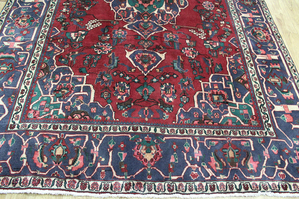 OLD HANDMADE PERSIAN SIRJAN CARPET WITH GREAT DESIGN AND COLOUR 290 X 203 CM