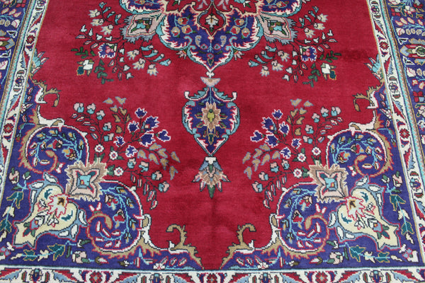 FINE HANDMADE PERSIAN TABRIZ FLORAL CARPET 295 X 196 CM