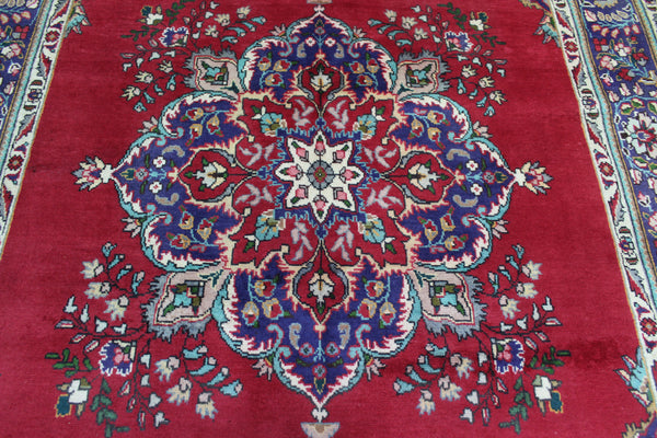 FINE HANDMADE PERSIAN TABRIZ FLORAL CARPET 295 X 196 CM