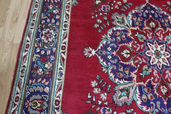 FINE HANDMADE PERSIAN TABRIZ FLORAL CARPET 295 X 196 CM