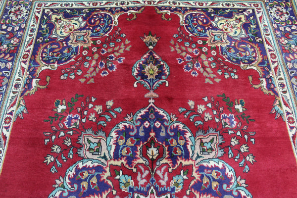 FINE HANDMADE PERSIAN TABRIZ FLORAL CARPET 295 X 196 CM