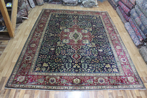 FINE HANDMADE PERSIAN TABRIZ FLORAL CARPET 332 x 250 CM