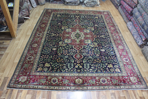 FINE HANDMADE PERSIAN TABRIZ FLORAL CARPET 332 x 250 CM