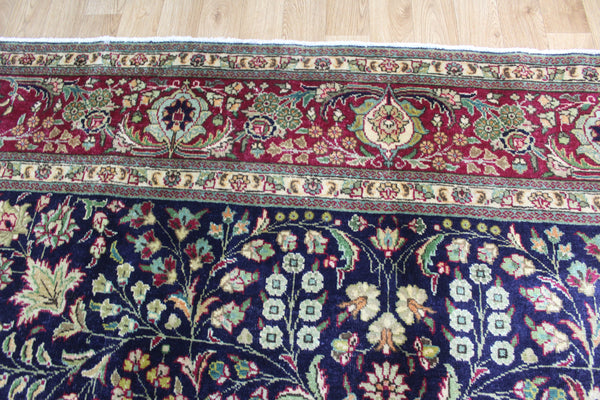 FINE HANDMADE PERSIAN TABRIZ FLORAL CARPET 332 x 250 CM