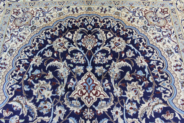 FINE PERSIAN NAIN CARPET WOOL AND SILK, GREAT DESIGN AND SUPERB COLOURS 303 X 195 CM