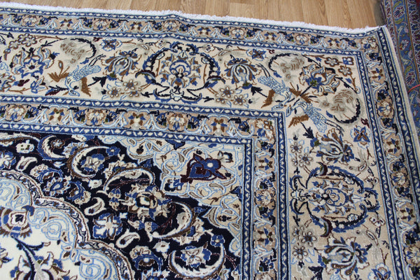 EXTRA LARGE PERSIAN NAIN CARPET WITH FINE SILK AND WOOL 537 X 337 CM
