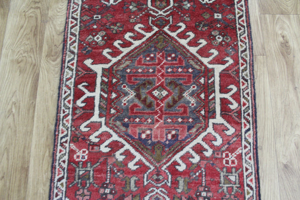 Old Handmade Persian Karajeh Long Narrow Runner 300 x 53 cm