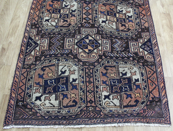 Antique Handmade Persian Baluch Runner 358 x 127 cm