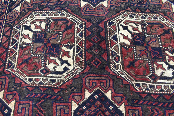 Handmade Persian Baluch Long Runner 357 x 123 cm