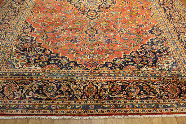 PERSIAN KASHAN CARPET WITH FINE LORAL DESIGN 395 X 300 CM