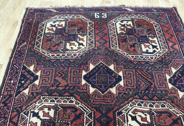 Handmade Persian Baluch Long Runner 357 x 123 cm