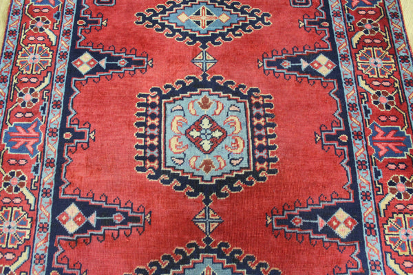 Old Handmade Persian Bakhtiari Rug 142 x 110 cm