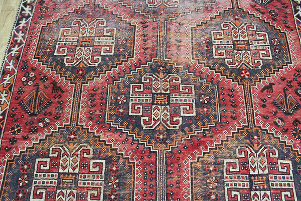ANTIQUE SOUTH WEST PERSIAN SHIRAZ RUG 248 x 158 cm