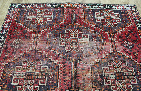 ANTIQUE SOUTH WEST PERSIAN SHIRAZ RUG 248 x 158 cm