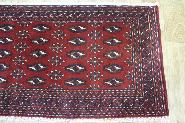 Handmade Persian Turkmen Rug 135 x 65 cm