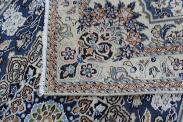 Fine Persian Nain Rug Silk & Wool 213 x 110 cm