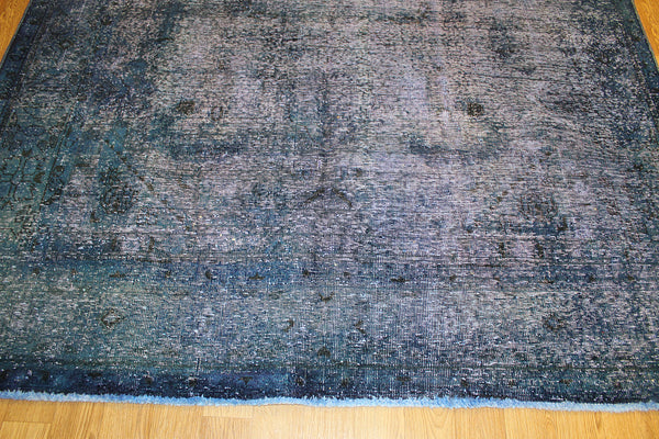 Overdyed Persian Tabriz Carpet 280 x 185 cm