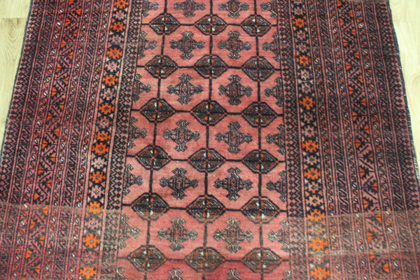 Old Handmade Persian Turkmen Tribal Rug 177 x 115 cm