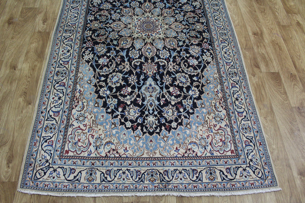Fine Persian Nain Silk & Wool Rug 215 x 130 cm