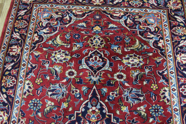 Old Handmade Persian Kashan Rug 163 x 103 cm