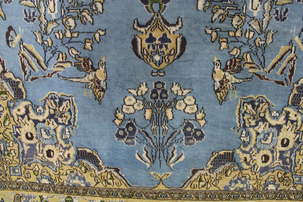Antique Persian Qum Rug Birds & Floral Design 217 x 145 cm