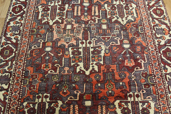 Old Handmade Persian Bakhtiari rug 295 x 150 cm