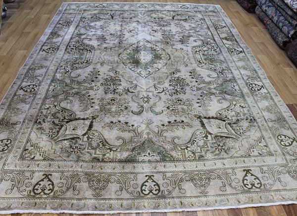 Overdyed Persian Tabriz Carpet 335 x 235 cm