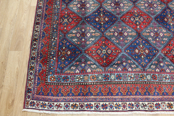 Antique Persian Afshar tribal rug with an interesting all over repeat design 220 x 165 cm