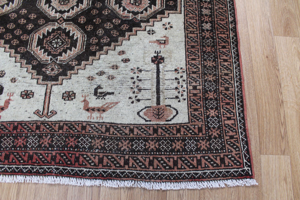Antique Persian Baluch tribal rug 252 x 130 cm