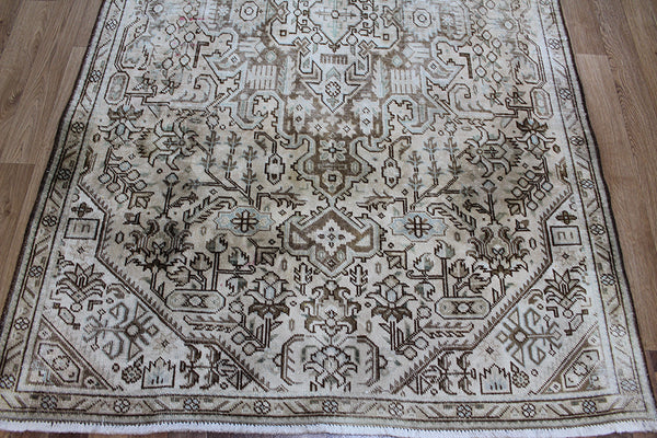 Overdyed Persian Tabriz Wool Rug 245 x 145 cm