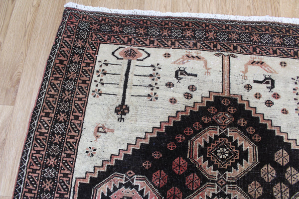 Antique Persian Baluch tribal rug 252 x 130 cm