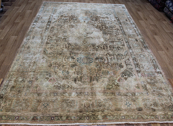 Overdyed Persian Tabriz Wool Carpet 300 x 190 cm