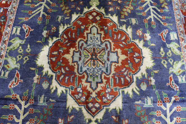 Vintage Persian Tabriz rug with Garden design 147 x 97 cm