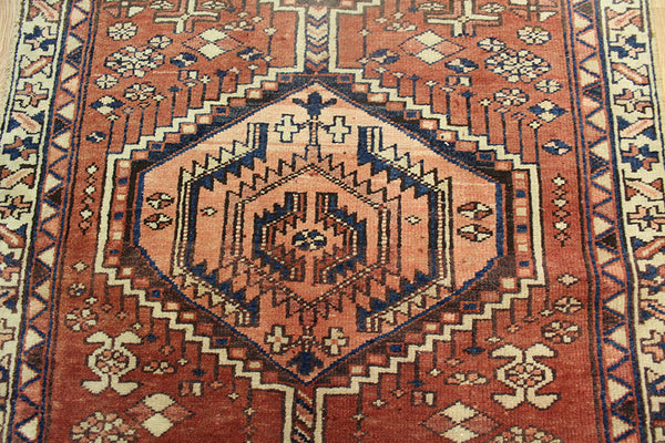 Old Handmade Persian Heriz runner 330 x 105 cm