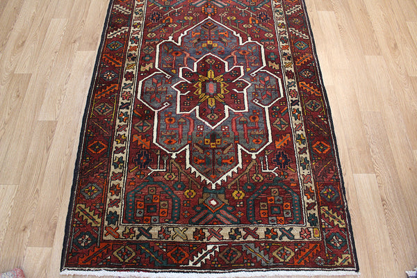 Old Handmade Persian Heriz runner 435 x 115 cm