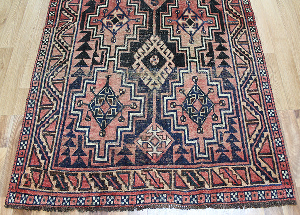 Antique Persian Shiraz Wool Rug 294 x 130 cm