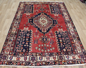 Old Handmade Persian Sirjan Rug 240 x 160 cm