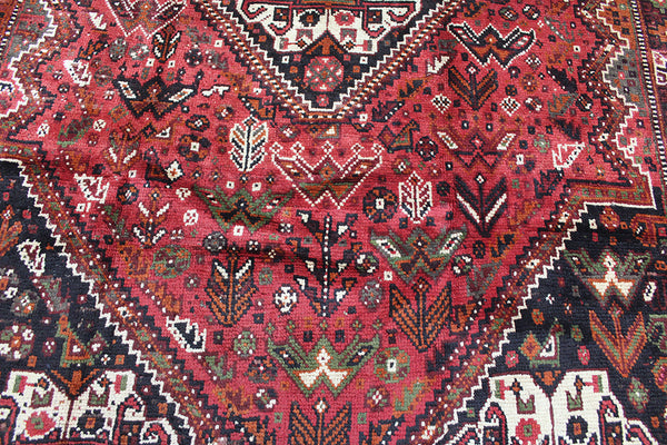 Vintage Persian Shiraz Rug 260 x 154 cm