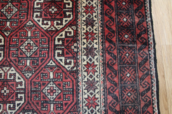 Antique Persian Baluch Rug 205 x 100 cm