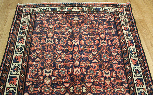 Old Handmade Persian Hamadan runner 310 x 120 cm