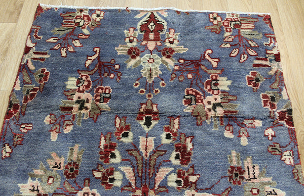 Old Handmade Persian Hamedan Rug 130 x 90 cm
