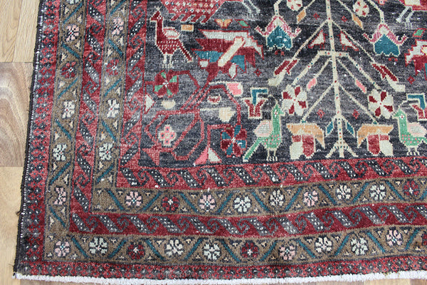Old Handmade Persian Baluch Rug 210 x 116 cm