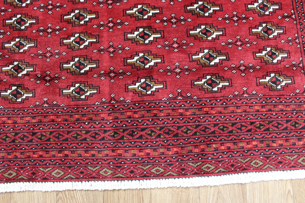 Fine Handmade Persian Turkmen Tribal Rug 115 x 60 cm